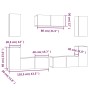 Set de muebles para TV 7 pzas madera contrachapada roble marrón von , TV-Möbel - Ref: Foro24-3114309, Preis: 219,12 €, Rabatt: %