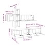 Set de muebles para TV 7 pzas madera contrachapada roble marrón von , TV-Möbel - Ref: Foro24-3114517, Preis: 207,53 €, Rabatt: %