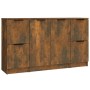 Aparadores 3 piezas madera contrachapada roble ahumado by , Sideboards - Ref: Foro24-3115849, Price: 127,70 €, Discount: %