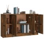 Aparadores 3 piezas madera contrachapada roble ahumado by , Sideboards - Ref: Foro24-3115849, Price: 127,70 €, Discount: %