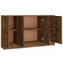Aparadores 3 piezas madera contrachapada roble ahumado by , Sideboards - Ref: Foro24-3115849, Price: 127,70 €, Discount: %