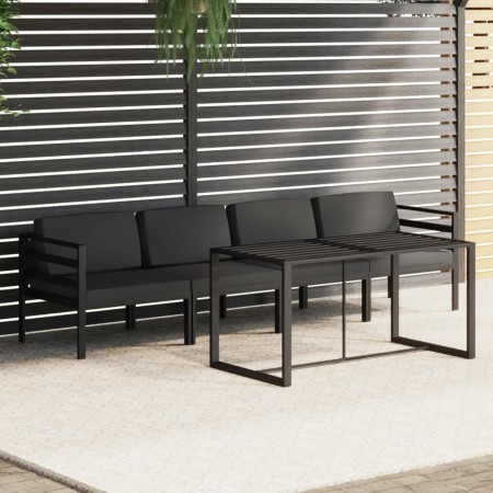 Set muebles de jardín 5 pzas y cojines aluminio gris antracita by , Garden sets - Ref: Foro24-3115918, Price: 771,58 €, Disco...