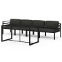 Set muebles de jardín 5 pzas y cojines aluminio gris antracita by , Garden sets - Ref: Foro24-3115918, Price: 771,58 €, Disco...