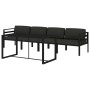Set muebles de jardín 5 pzas y cojines aluminio gris antracita de , Conjuntos de jardín - Ref: Foro24-3115918, Precio: 770,21 €