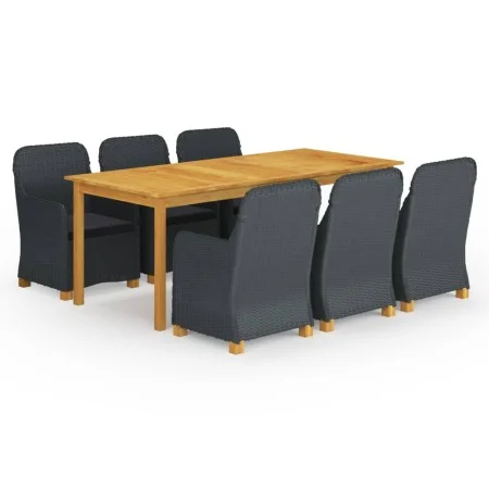 Dark Gray 7-Piece Garden Dining Set by vidaXL, Garden sets - Ref: Foro24-3067938, Price: 875,48 €, Discount: %