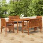 Set comedor de jardín 5 pzas y cojines madera maciza de acacia von , Gartensets - Ref: Foro24-3120460, Preis: 766,73 €, Rabat...