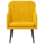 Sillón de terciopelo amarillo 63x76x80 cm by , Armchairs - Ref: Foro24-351460, Price: 91,65 €, Discount: %