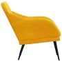 Sillón de terciopelo amarillo 63x76x80 cm by , Armchairs - Ref: Foro24-351460, Price: 91,65 €, Discount: %