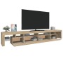 Mueble de TV con luces LED roble Sonoma 260x36,5x40 cm von , TV-Möbel - Ref: Foro24-3152780, Preis: 186,79 €, Rabatt: %