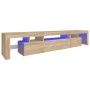 Mueble de TV con luces LED roble Sonoma 215x36,5x40 cm von , TV-Möbel - Ref: Foro24-3152796, Preis: 154,12 €, Rabatt: %