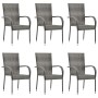 Gray 7-Piece Garden Dining Set by vidaXL, Garden sets - Ref: Foro24-3067879, Price: 484,51 €, Discount: %