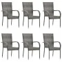 Juego de comedor para jardín de 7 piezas gris de vidaXL, Conjuntos de jardín - Ref: Foro24-3067879, Precio: 475,17 €, Descuen...