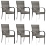 Juego de comedor de jardín 7 piezas ratán sintético gris von , Gartensets - Ref: Foro24-3156677, Preis: 403,80 €, Rabatt: %