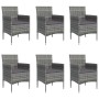 Juego de comedor de jardín 7 piezas con cojines gris y negro von , Gartensets - Ref: Foro24-3156621, Preis: 463,54 €, Rabatt: %