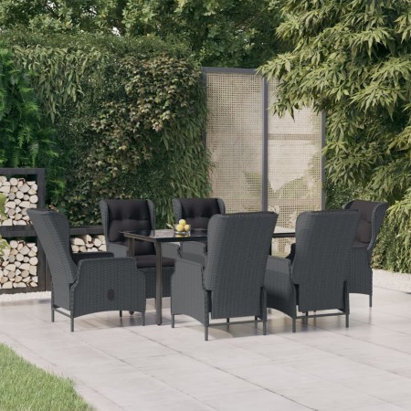 Set de comedor para jardín 7 piezas ratán sintético gris oscuro by , Garden sets - Ref: Foro24-3156791, Price: 1,00 €, Discou...