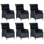 Set de comedor para jardín 7 piezas ratán sintético gris oscuro by , Garden sets - Ref: Foro24-3156791, Price: 1,00 €, Discou...