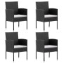 Set de muebles jardín 5 pzas con cojines ratán sintético negro von , Gartensets - Ref: Foro24-3156766, Preis: 303,98 €, Rabat...