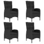 Black 5-Piece Garden Dining Set by vidaXL, Garden sets - Ref: Foro24-3067682, Price: 668,68 €, Discount: %