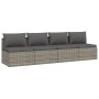Set de muebles de jardín 4 pzas y cojines ratán sintético gris by , Garden sets - Ref: Foro24-3157369, Price: 354,94 €, Disco...