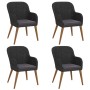 Juego de comedor de jardín 5 piezas con cojines negro by , Garden sets - Ref: Foro24-3156726, Price: 543,53 €, Discount: %