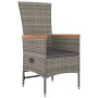 Set comedor de jardín 5 piezas con cojines ratán sintético gris von , Gartensets - Ref: Foro24-3157549, Preis: 675,76 €, Raba...