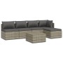 Set de muebles de jardín 6 pzas y cojines ratán sintético gris von , Gartensets - Ref: Foro24-3157315, Preis: 513,37 €, Rabat...