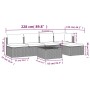 Set de muebles de jardín 6 pzas y cojines ratán sintético gris von , Gartensets - Ref: Foro24-3157315, Preis: 513,37 €, Rabat...