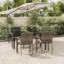 Set comedor jardín 5 pzas y cojines ratán sintético negro gris von , Gartensets - Ref: Foro24-3185115, Preis: 389,09 €, Rabat...