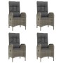 Set comedor jardín 5 pzas y cojines ratán sintético negro gris von , Gartensets - Ref: Foro24-3185181, Preis: 621,71 €, Rabat...