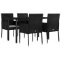 Set de muebles jardín 5 pzas con cojines ratán sintético negro von , Gartensets - Ref: Foro24-3185157, Preis: 357,57 €, Rabat...