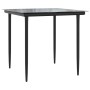 Set comedor de jardín 3 pzas con cojines ratán sintético negro de , Conjuntos de jardín - Ref: Foro24-3185143, Precio: 194,96...