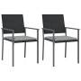 Juego comedor jardín 3 piezas y cojines ratán sintético y acero by , Garden sets - Ref: Foro24-3187001, Price: 205,40 €, Disc...