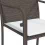 Juego comedor jardín 5 piezas y cojines ratán sintético y acero by , Garden sets - Ref: Foro24-3186954, Price: 279,39 €, Disc...