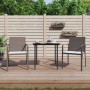 Juego comedor jardín 3 piezas y cojines ratán sintético y acero von , Gartensets - Ref: Foro24-3186937, Preis: 202,95 €, Raba...