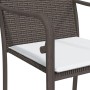 Juego comedor jardín 3 piezas y cojines ratán sintético y acero von , Gartensets - Ref: Foro24-3186937, Preis: 202,95 €, Raba...