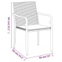 Juego comedor jardín 3 piezas y cojines ratán sintético y acero von , Gartensets - Ref: Foro24-3186937, Preis: 202,95 €, Raba...