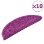Alfombrillas de escalera 10 unidades violeta 56x17x3 cm de vidaXL, Alfombrillas para escalones - Ref: Foro24-149793, Precio: ...