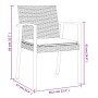 Juego comedor jardín 7 piezas y cojines ratán sintético y acero by , Garden sets - Ref: Foro24-3186994, Price: 527,37 €, Disc...