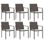 Juego comedor jardín 7 piezas y cojines ratán sintético y acero von , Gartensets - Ref: Foro24-3186942, Preis: 406,55 €, Raba...