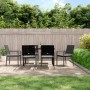 Juego comedor jardín 7 piezas y cojines ratán sintético y acero by , Garden sets - Ref: Foro24-3187022, Price: 374,36 €, Disc...
