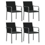 Juego comedor jardín 5 piezas y cojines ratán sintético y acero von , Gartensets - Ref: Foro24-3186956, Preis: 297,08 €, Raba...
