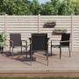 Juego de comedor para jardín 5 piezas acero y textilene negro von , Gartensets - Ref: Foro24-3187034, Preis: 286,26 €, Rabatt: %