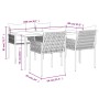 Juego comedor jardín 5 piezas y cojines ratán sintético y acero von , Gartensets - Ref: Foro24-3187057, Preis: 423,74 €, Raba...