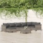 Set de muebles de jardín 8 pzas y cojines ratán sintético gris von , Gartensets - Ref: Foro24-3187294, Preis: 644,13 €, Rabat...