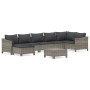 Set de muebles de jardín 8 pzas y cojines ratán sintético gris von , Gartensets - Ref: Foro24-3187294, Preis: 644,13 €, Rabat...