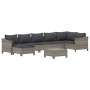 Set de muebles de jardín 8 pzas y cojines ratán sintético gris von , Gartensets - Ref: Foro24-3187294, Preis: 644,13 €, Rabat...
