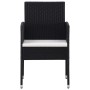 Juego de comedor de jardín 9 pzas ratán sintético y acero negro von , Gartensets - Ref: Foro24-3203311, Preis: 548,78 €, Raba...