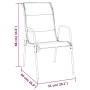Juego de comedor para jardín 5 piezas acero y textilene negro von , Gartensets - Ref: Foro24-3200712, Preis: 297,90 €, Rabatt: %