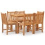 Juego de comedor de jardín 7 piezas madera maciza de teca by , Garden sets - Ref: Foro24-3157149, Price: 843,35 €, Discount: %