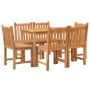 Juego de comedor de jardín 7 piezas madera maciza de teca by , Garden sets - Ref: Foro24-3157149, Price: 843,35 €, Discount: %